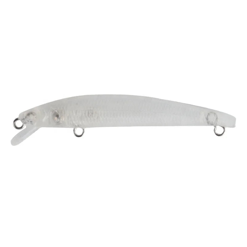 NO MOQ 70mm 2.14g Unpainted Fishing Lure Blanks  Minnow Bait Fishing Lure Body LQG27