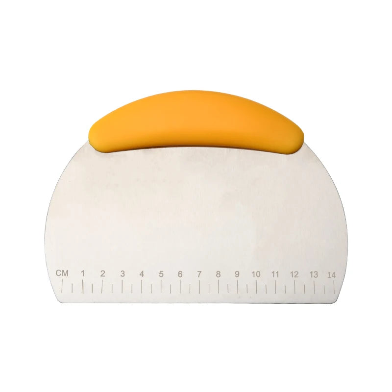 New Design Multipurpose Baking Tool Dough Scraper Stainless Steel Pastry Cutter Chopper With Handle