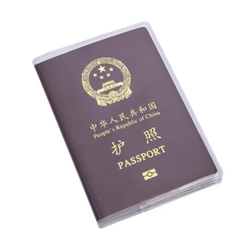 Factory Price Transparent PVC Passport Holder Accept Custom Logo
