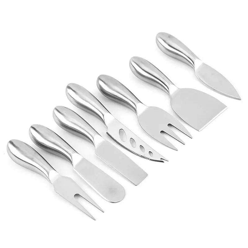 Stainless Steel Hollow Handle Fork Six-piece Set Kitchen Jam Cheese Knife Baking Cream Cheese Knife Set