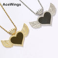PP03  Photo Pendant Brass Setting CZ Hip Hop Necklace Iced Out Jewelry