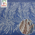 French Luxury White Beaded Bridal Lace Fabric Wedding Dress Beads Embroidery Lace With Sequins Laces Fabrics for Women
