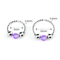 Popular Wholesale 8mm 10mm Multicolor Stainless Metal Round Earrings Nose Rings for Women Stud Body Jewelry