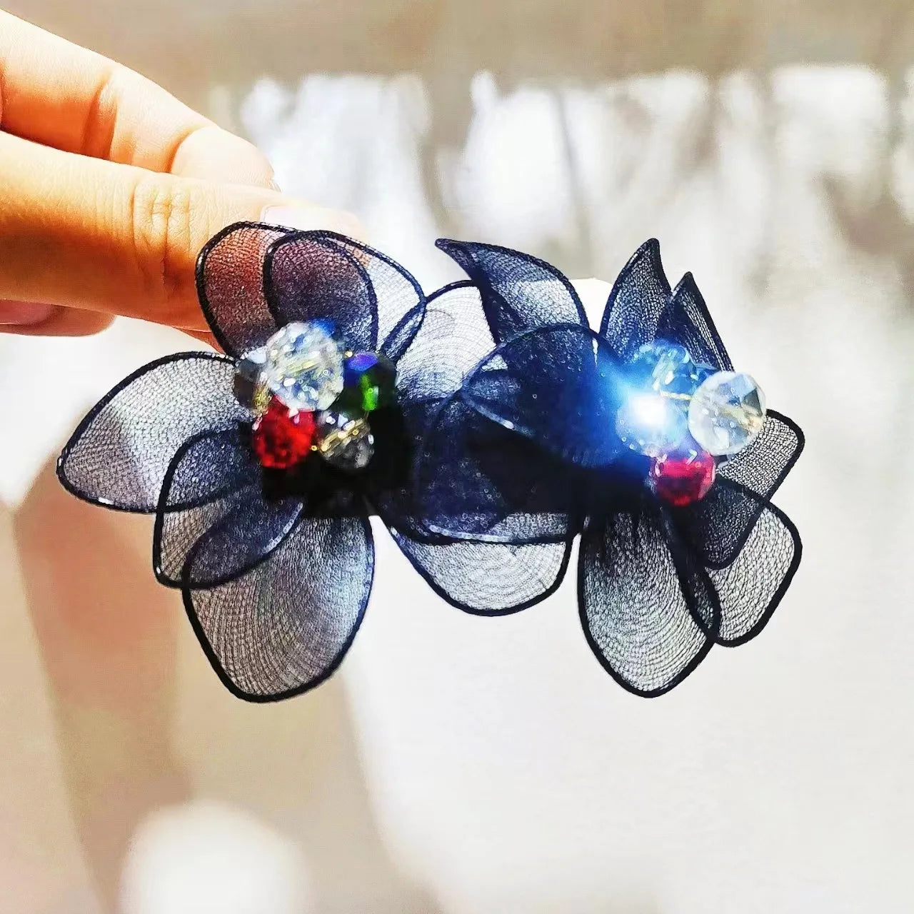 Fashion Crystal Flower Lady Earring for Jewelry Market Shop Wholesale N2401100