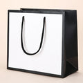 Luxury Branding in Stock Custom Shopping Kraft Paper Bag Premium Black Printed Recyclable Gift Packaging for Candle