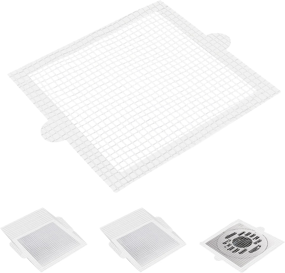 Kitchen Sink Drain Screen Mesh Fiberglass Disposable Shower Hair Catcher Sticker Drain Filter Screen