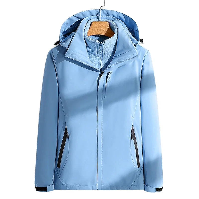 OEM Wholesale Men's Fleece Lined Dust-Proof Hand Windbreaker Winter Uniform Work Wear Softshell Jacket