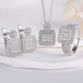 Finger Rings Women  Zircon and Cz Jewelry Set