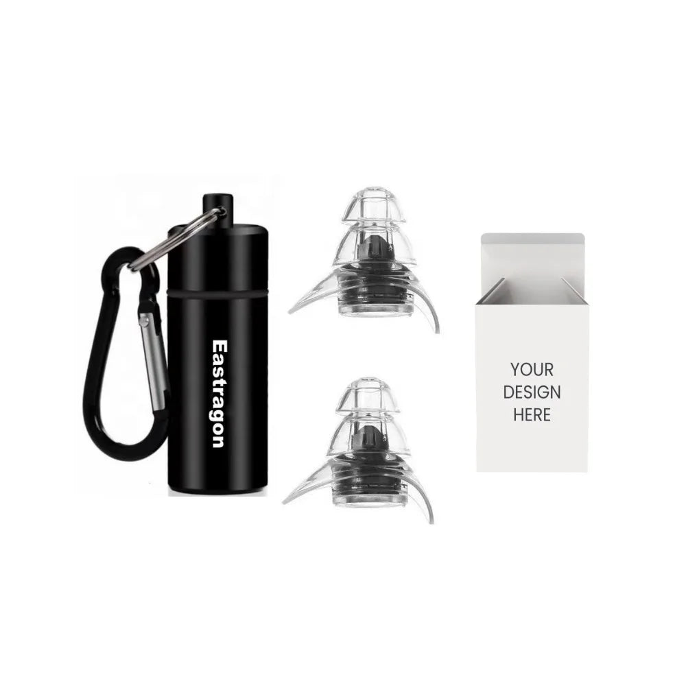 High Fidelity Music Earplug Soft Reusable Silicone Earplugs Hearing protection for Concerts Musicians DJ and Drummers