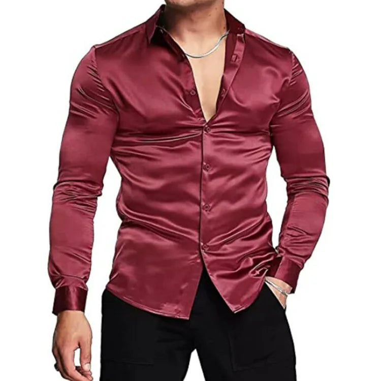 Plus Size 3XL Mens Dress Shirt Button-down Long Sleeve Men Casual Shirts for Men Custom