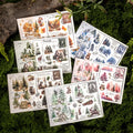 2 PVC Transfer Stickers Per Pack Write a Letter to the Forest Series 6 Forest-themed Material Stickers