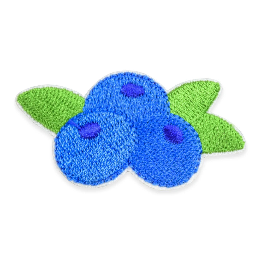 Blueberries Patches Fashion Clothing Accessories in Stock Sew on Custom Logo Iron on Embroidery Patches