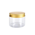 Wholesale Food Grade 100g-500g Amber Clear PET Jar with Aluminum Screw Cap for Skin Care Eye Cream & Lotion Cosmetic Use