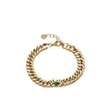 Stainless Titanium Steel New Trend Design Devil'S Eye Thick Chain Retro Fine Fashion Bracelets for Men