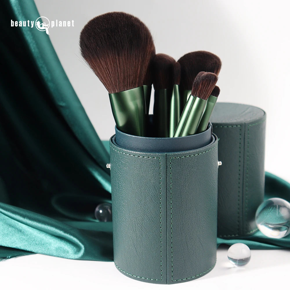 BEAUTY PLANET Private Label 11pcs Makeup Brushes Beauty Make up Portable Gift Set With Bottle Mini Makeup Brush Set