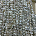 7-8MM Baroque Freshwater Keshi Pearl Bead Loose Strand Fine Jewelry for Making Bracelet Necklace DIY Jewelry Nature Pearl