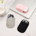 Computer Mouse Holder Pocket Pouch for Laptop with Reusable Adhesive for Portable External SSD San Disk