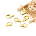 Manufacturer's 10mm Stainless Steel Lobster Clasp DIY Chain Type Necklace and Bracelet Jewelry Findings Accessories