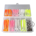 61pcs Set Box Swim Bait Fishing Lures Soft with Jig Head Soft Bait Lures Swimbait Soft Plastic Fishing Lure Wholesale