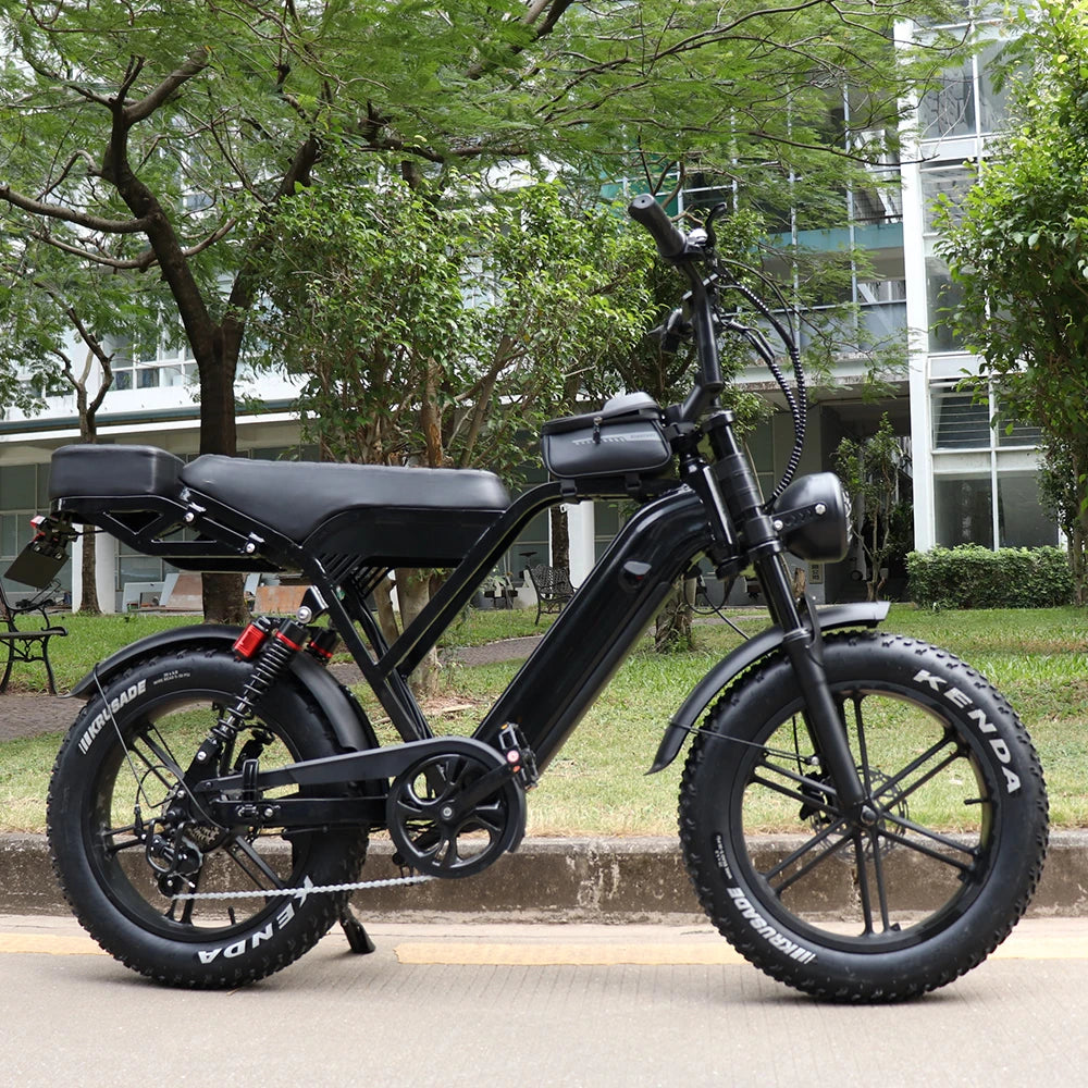 VOMO X50 Black Fat Bike  250W 48V Rear Hub Motor Fast Hybrid Chopper Bike E-bike V8 Electric Bicycle E Bike