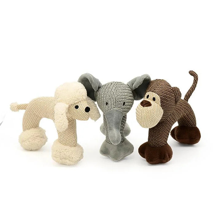 Online Custom Designer Elephant Stuffed Dog Plush Toy with Squeaker Best Interactive Pet Toys