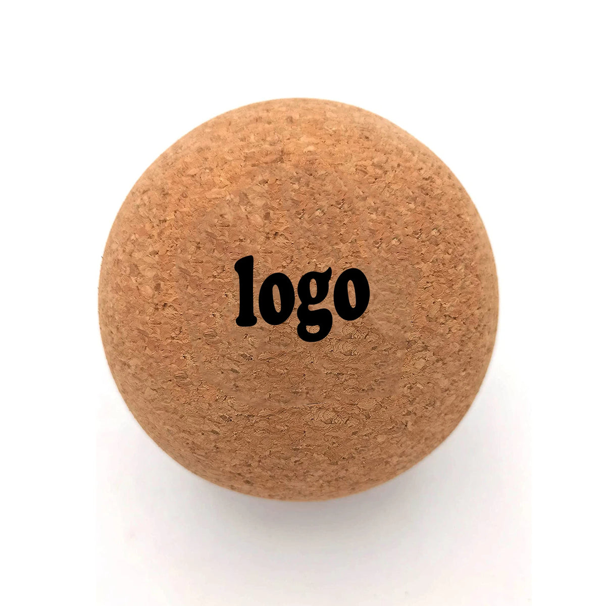 Yoga Massager Fitness Sports High Density Round Natural Cork Massage Ball with logo Manufacturer