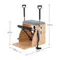 Oak Rubber Wood Wunda Chair Stable Eco Pilates Handles Springs Combo Pilates Chair
