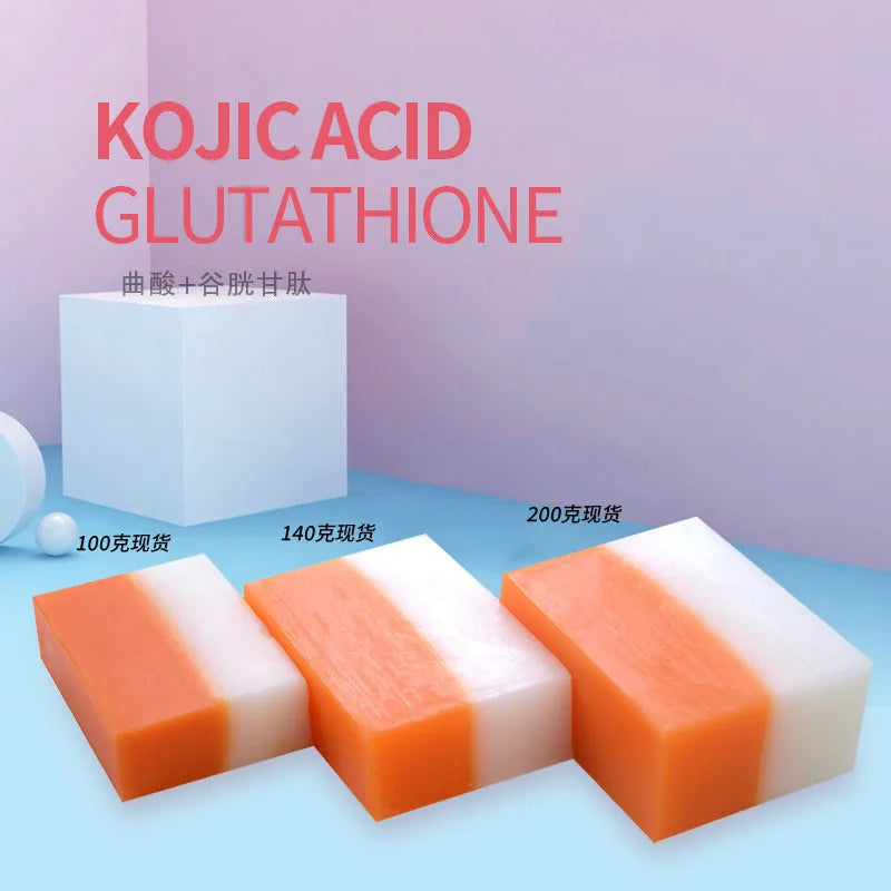 Handmade Herbal Kojic Acid Whitening Soap Nourishing Moisturizing Travel Size Paper Soap for Skincare Chemical-Free Cleaning