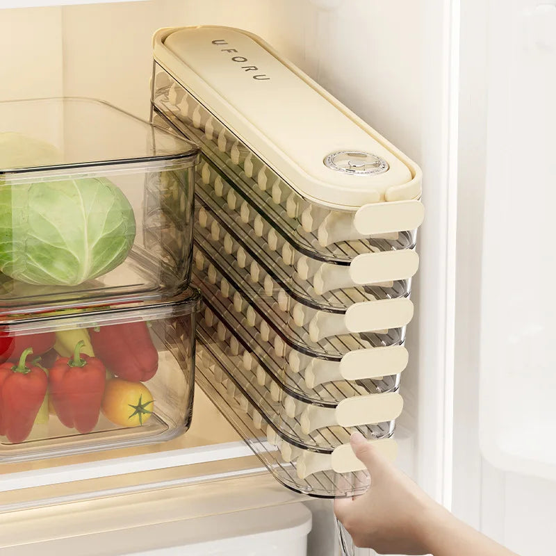 Dumpling Storage Box Stackable Dumpling Storage Container for Freezer Dumpling Box  Storage