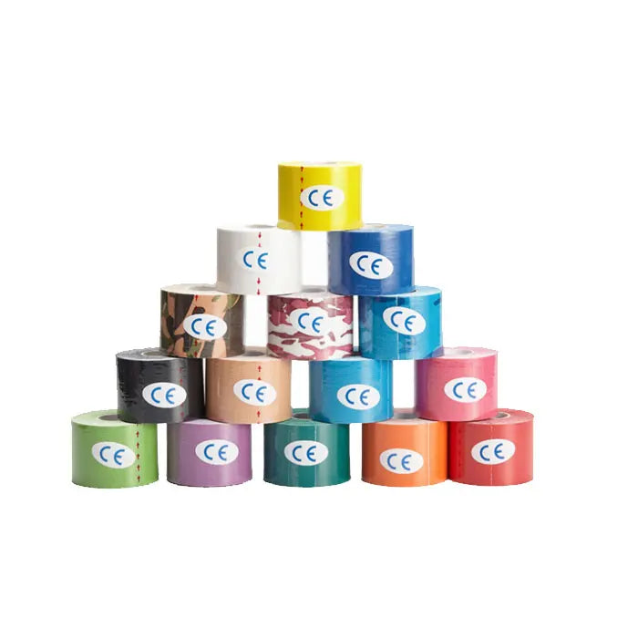 Hot Sale Colorful Custom Printed Muscle Care Cotton Sport Tape Waterproof