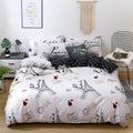 Wholesale 100% Polyester Brushed Printed Fashion Duvets and Bed Sheet Set