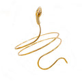 Metal Snake Armband Swirl Snake Upper Arm Cuff Armlet Bangle Bracelet Egyptian Costume Accessory for Women Gold