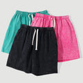 RNSHANGER 100% Heavy Cotton Summer Man Short High Street Washed Short Pants Drawstring Baggy Sweat-shorts Korean Fashion Shorts