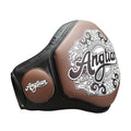 Angtian Factory Boxing Custom Leather Muay Thai Belly Pads Coaching Training MMA Fight Kick Boxing Stomach Body Protector