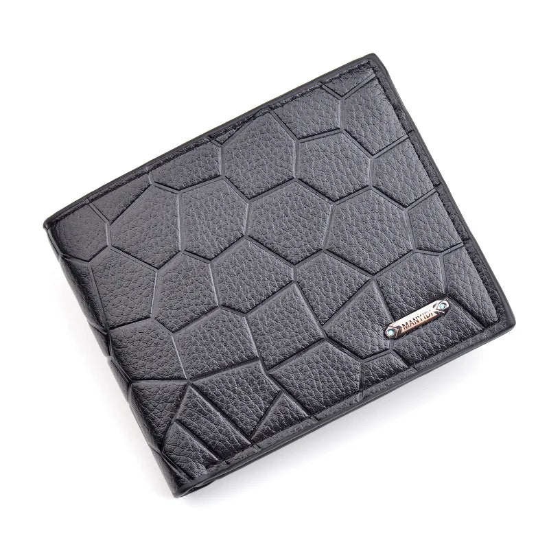 Wholesale Trifold Wallet Men Short Casual Pu Leather Minimalistic Wallet for Man