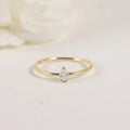Lightweight Gold 14K 18K Pear Cut DEF VS Single Lab Grown Diamond Wedding Jewelry Solitaire Diamond Engagement Ring
