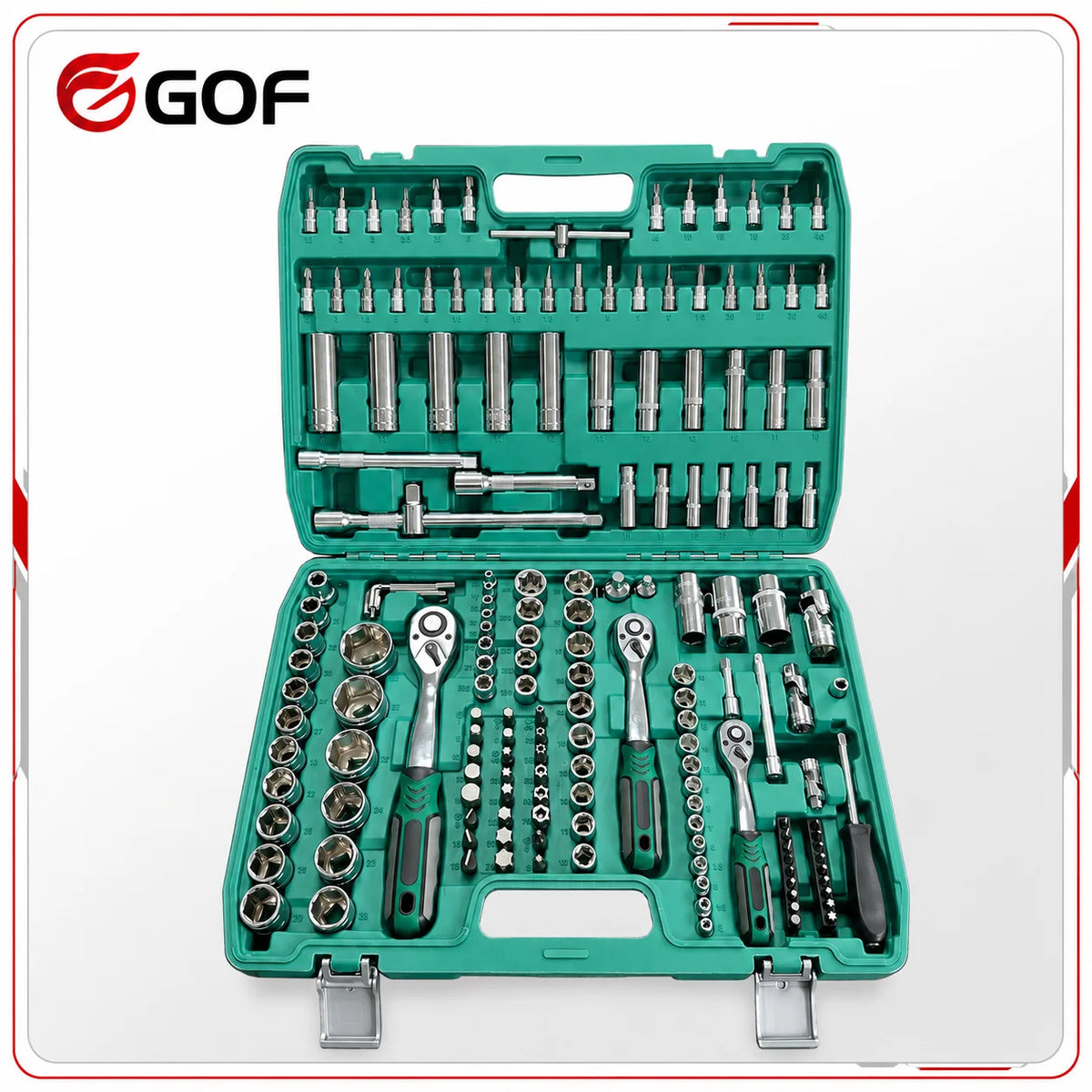 Professional 172pcs Carbon Steel Hand Operated CR-V Car Repair Toolbox Set 72Teeth Ratchet Wrench Portable Durable Easy-to-Use MegaBDM