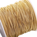 Spool Roll by Meter Necklace Fashion Jewelry Body Chains Stainless Steel Silver Gold Meter Chains for Jewelry Making