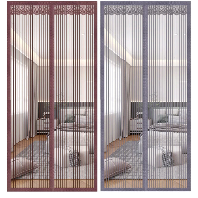 2026 Modern Design Indoor Kitchen Mosquito Net Automatic Latching Fly Insect Proof Magnetic Gauze Door Curtain Summer Version