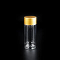 Small Beverage Plastic Containers Jars with Lids for Food Packaging Jar with Yellow Lids