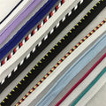High Quality Custom Striped Polyester 10mm Bright Lurex Piping Cord Rope Bise Tape Eco Friendly for Home Textile