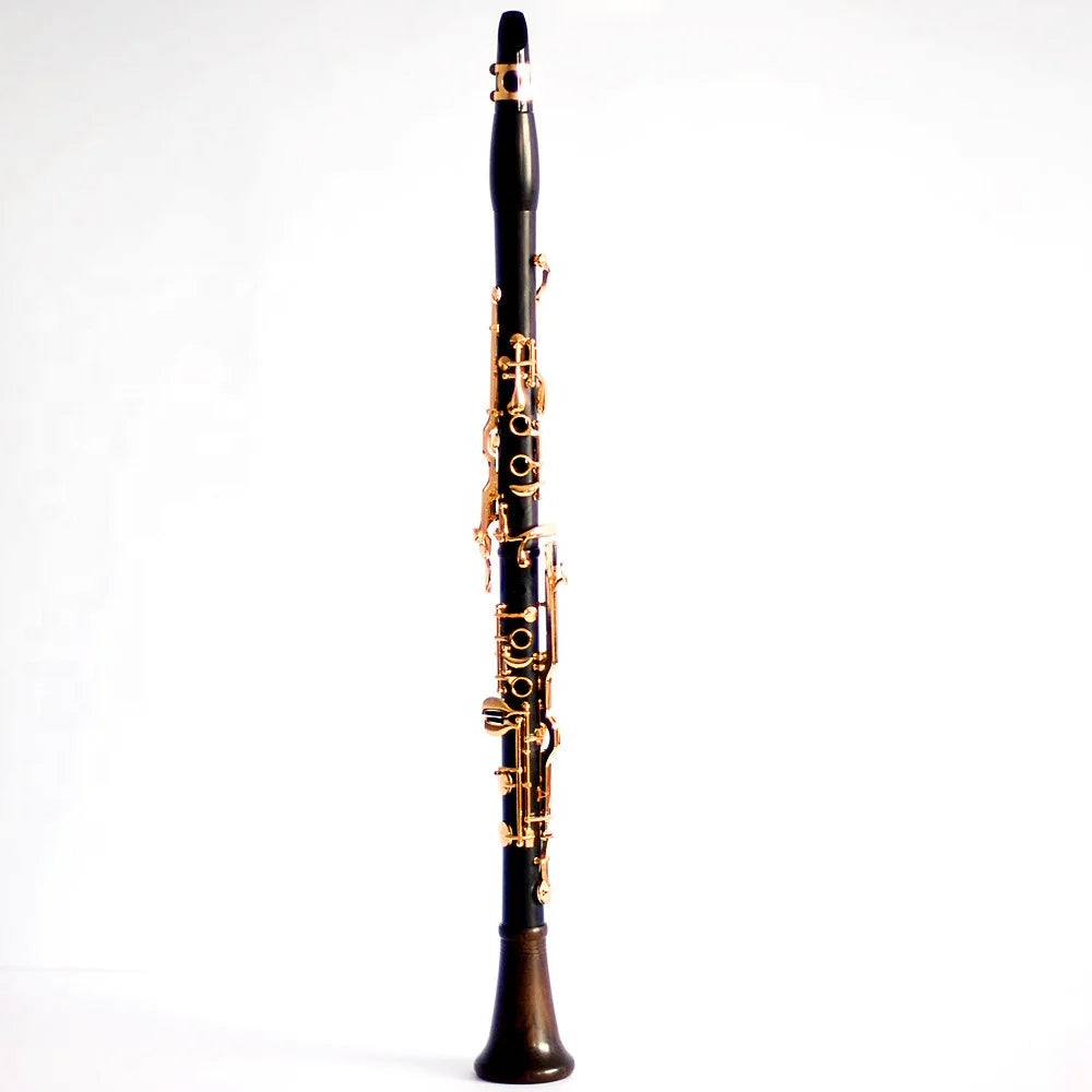 Manufacturer Free Engraved Logo Ebony Gold - Plated Key 18 Keys G Clarinet