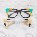 Bellestron Women's Cat Eye Frames Multi Color Acetate High-quality Retro Optical Eyeglasses