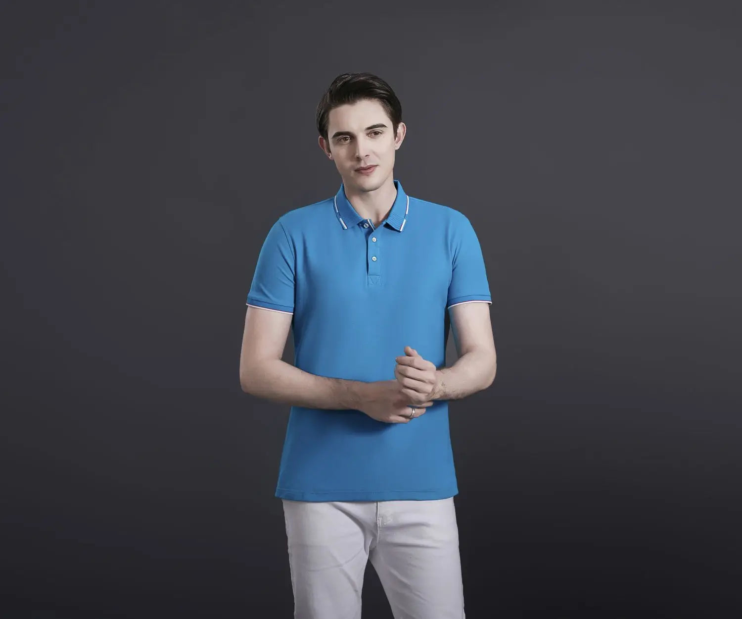 Good Quality Men's T-shirt Polo T Shirts for Men Plain T-shirt Golf Plus Size Knit Polo T Shirts Custom Logo for Men