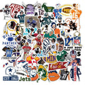50Pcs America Football Rugby Union Soccer Sport Graffiti Sticker Bottle Cup Luggage Laptop Car Bike Decor Label Stickers