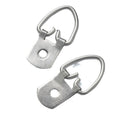 TS-K021 Iron Zinc-Finished Single Hole D-Ring Picture Frame Hangers 200 Pack Hooks