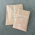 Beige Waterproof Shipping Poly Bags Clothes Express Packaging Bag Custom Logo Cream Courier Mailer Bag
