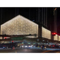 Aluminium Cladding Curtain Wall Outdoor Perforated Screen Custom Building Facade Cladding System