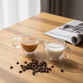Creative Transparent Glasses Teacup Double-layer Wall Insulation Tea Cup Heat-resistant Peach Heart Coffee Glass Cup