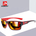 DUBERY Official 2026 Top 10 Sport Sunglasses for Men UV Protected Black D2071 with Blue Transparent Red Yellow Frames